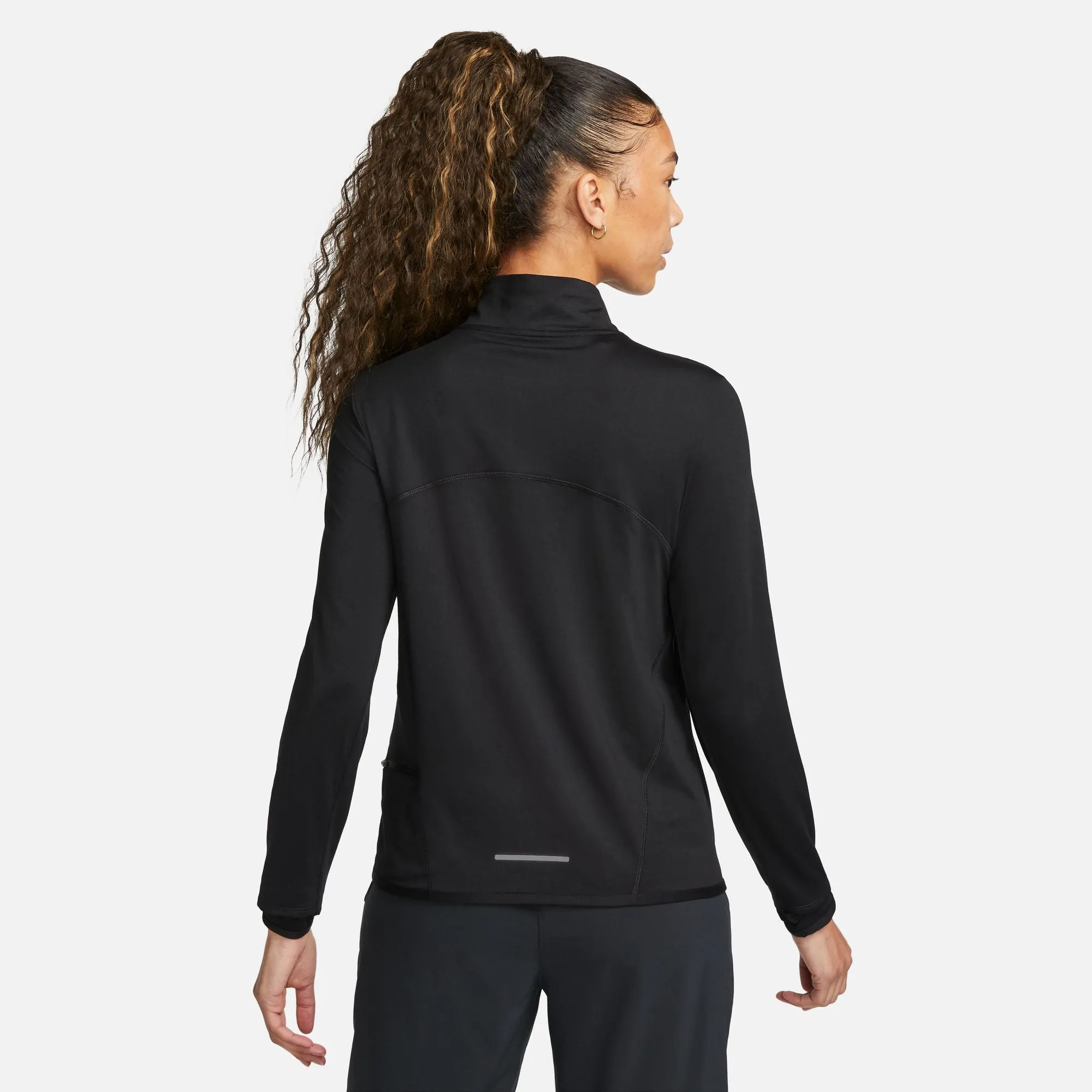 Nike Women's Dri-FIT Swift 1/4 Zip Running Top Black