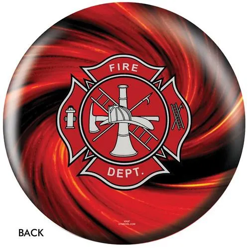 OnTheBallBowling Fire Dept Red Bowling Ball