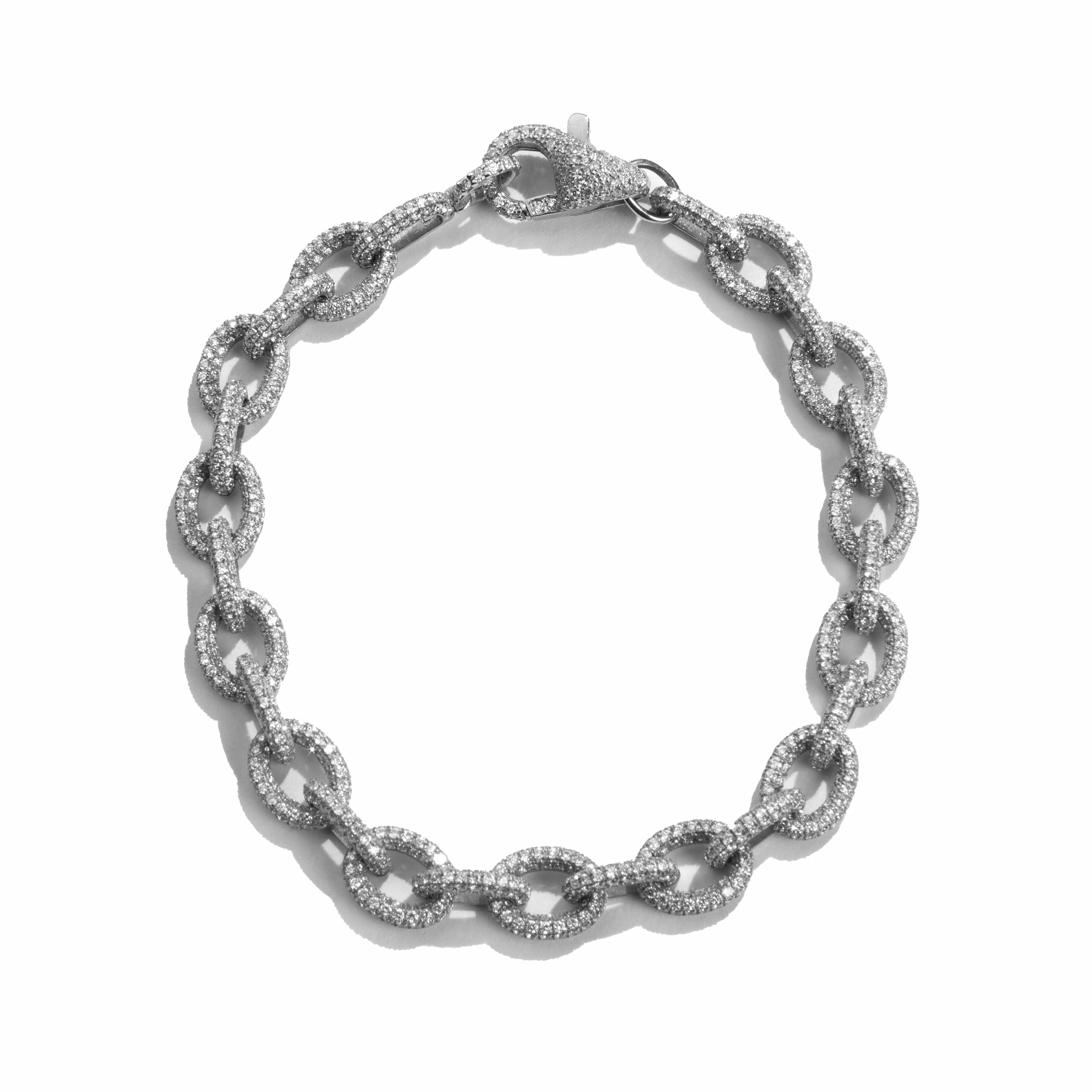 Pave Diamond Link Bracelet