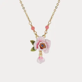 Pink Rose Necklace