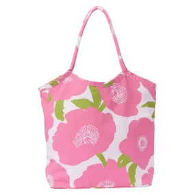 Poppies Pink Bucket Bag