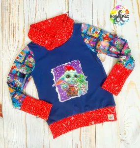 PREORDER-  Christmas Sweater - Baby -Grow with Me Cowl