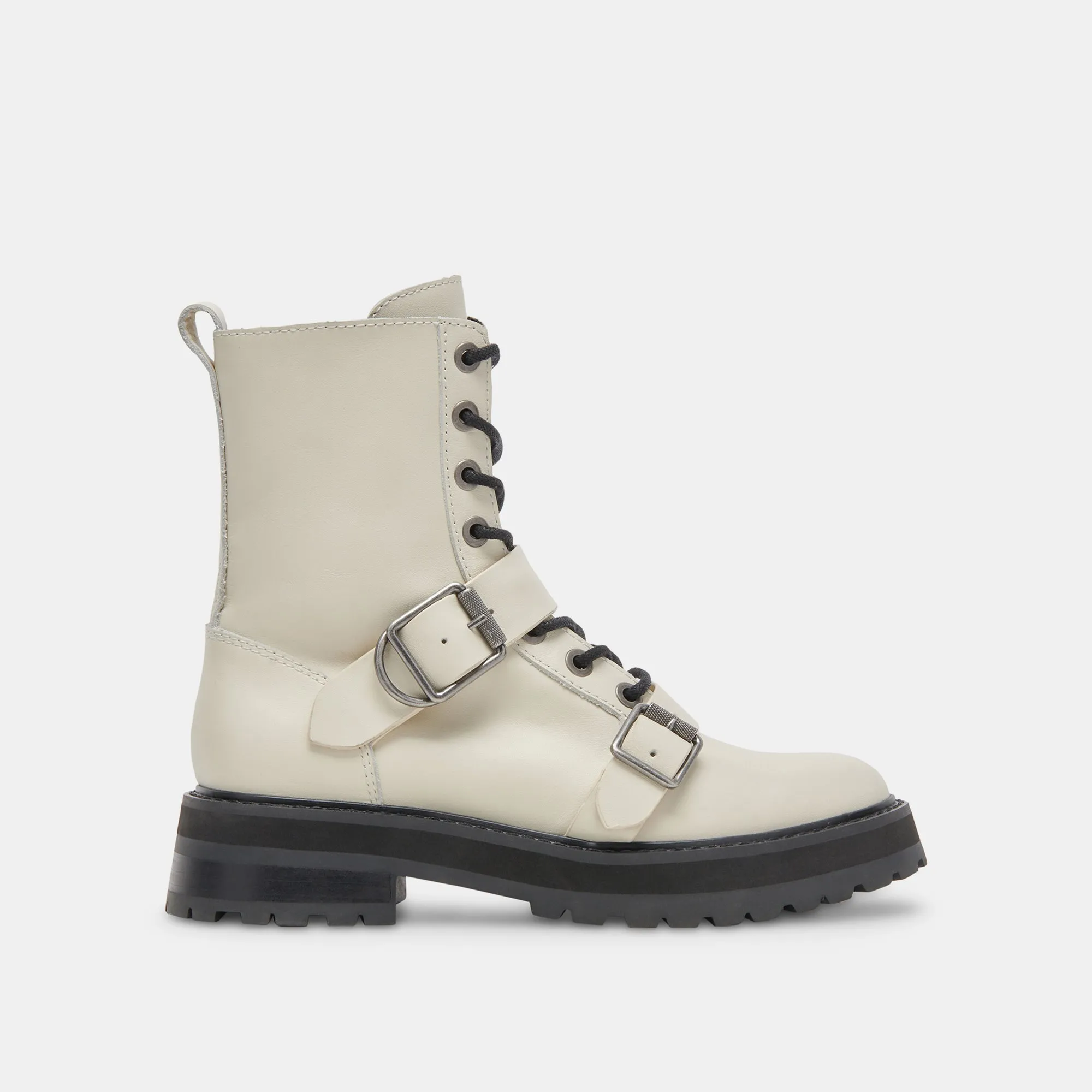 RONSON BOOTS OFF WHITE LEATHER