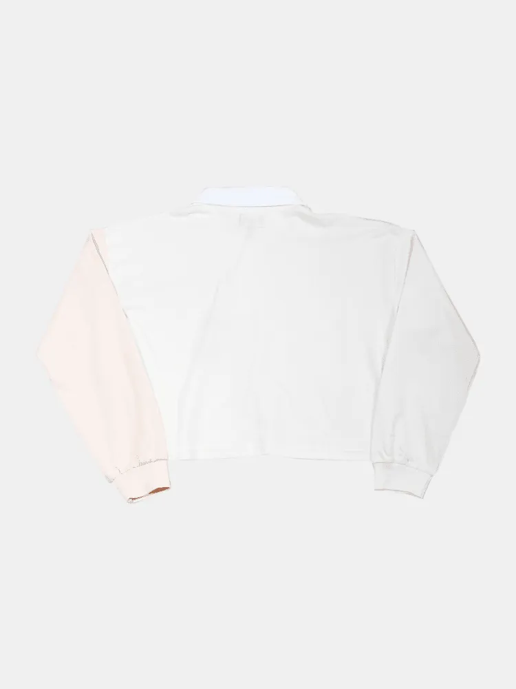 Stussy Eastman Panelled Rugby Long Sleeve - Off White