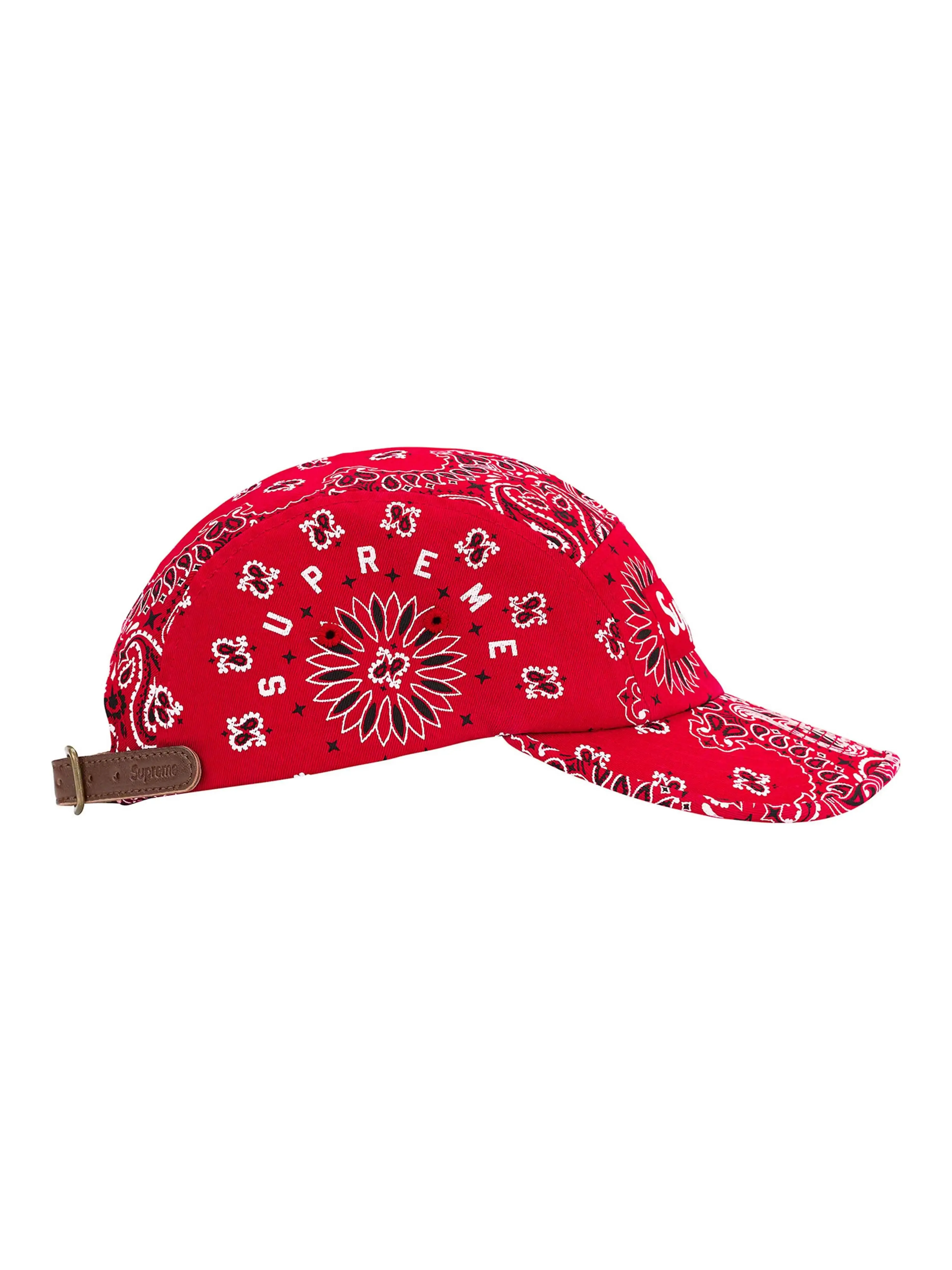 Supreme Bandana Camp Cap Red [SS21]