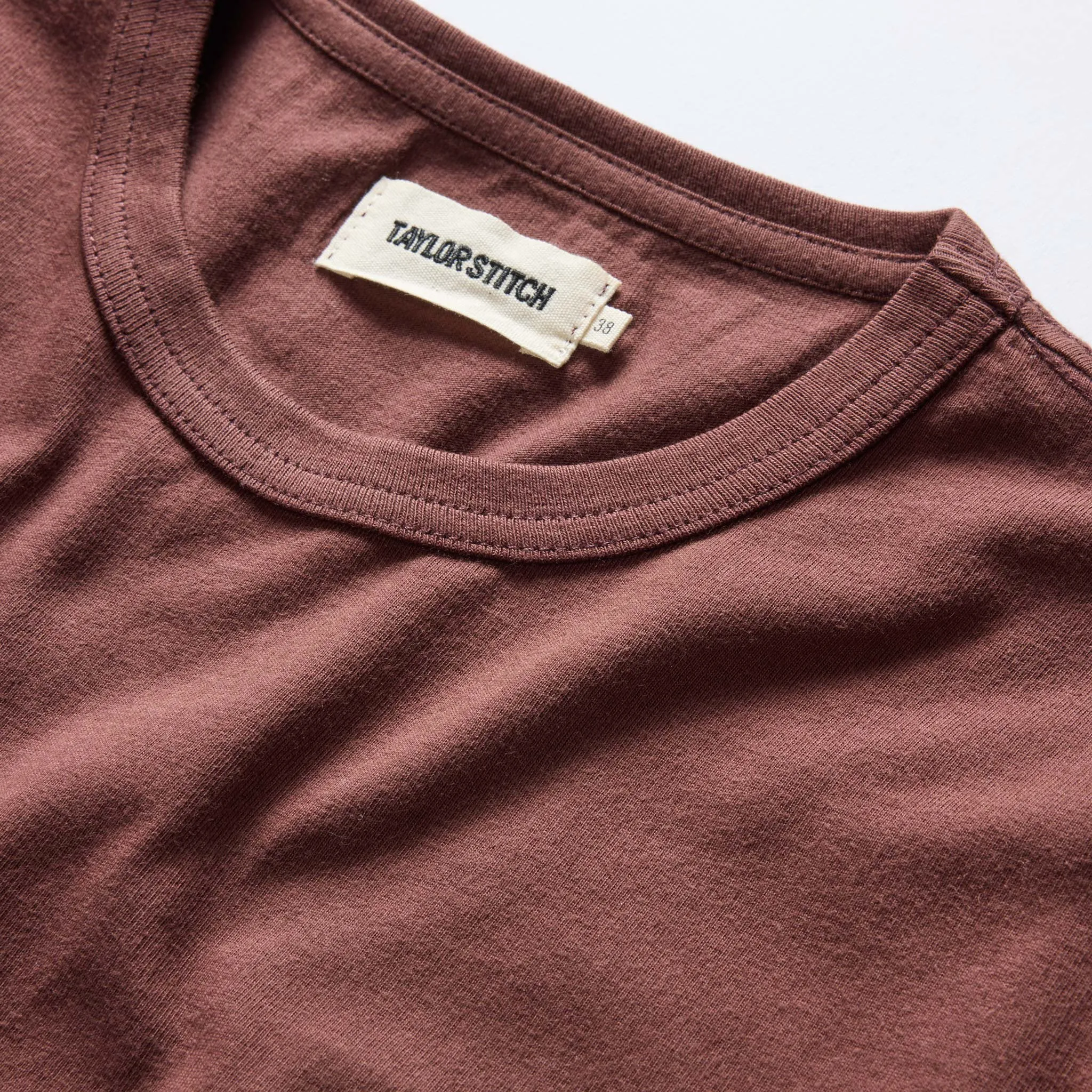 The Organic Cotton Tee in Burgundy