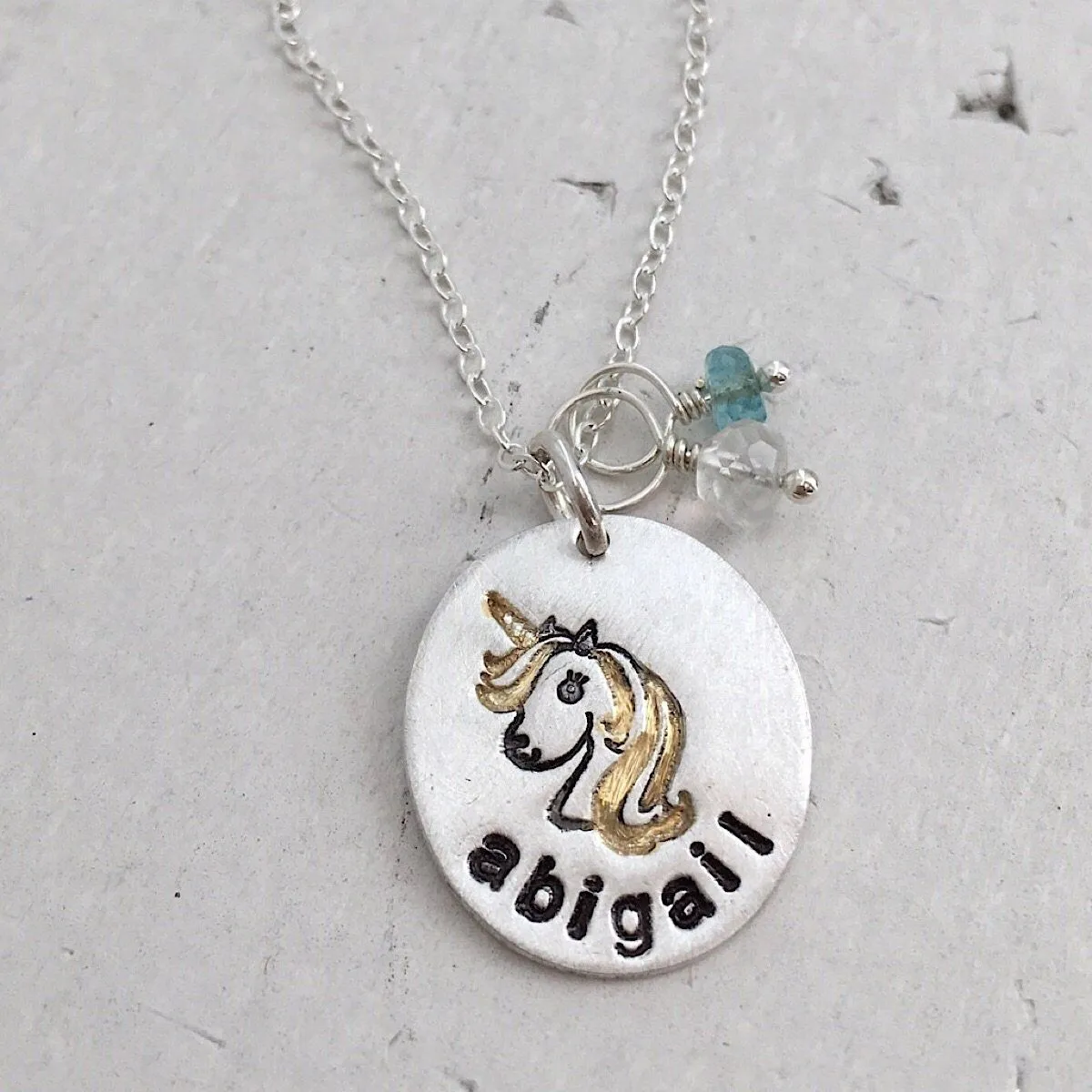 Unicorn Kisses Personalized Necklace