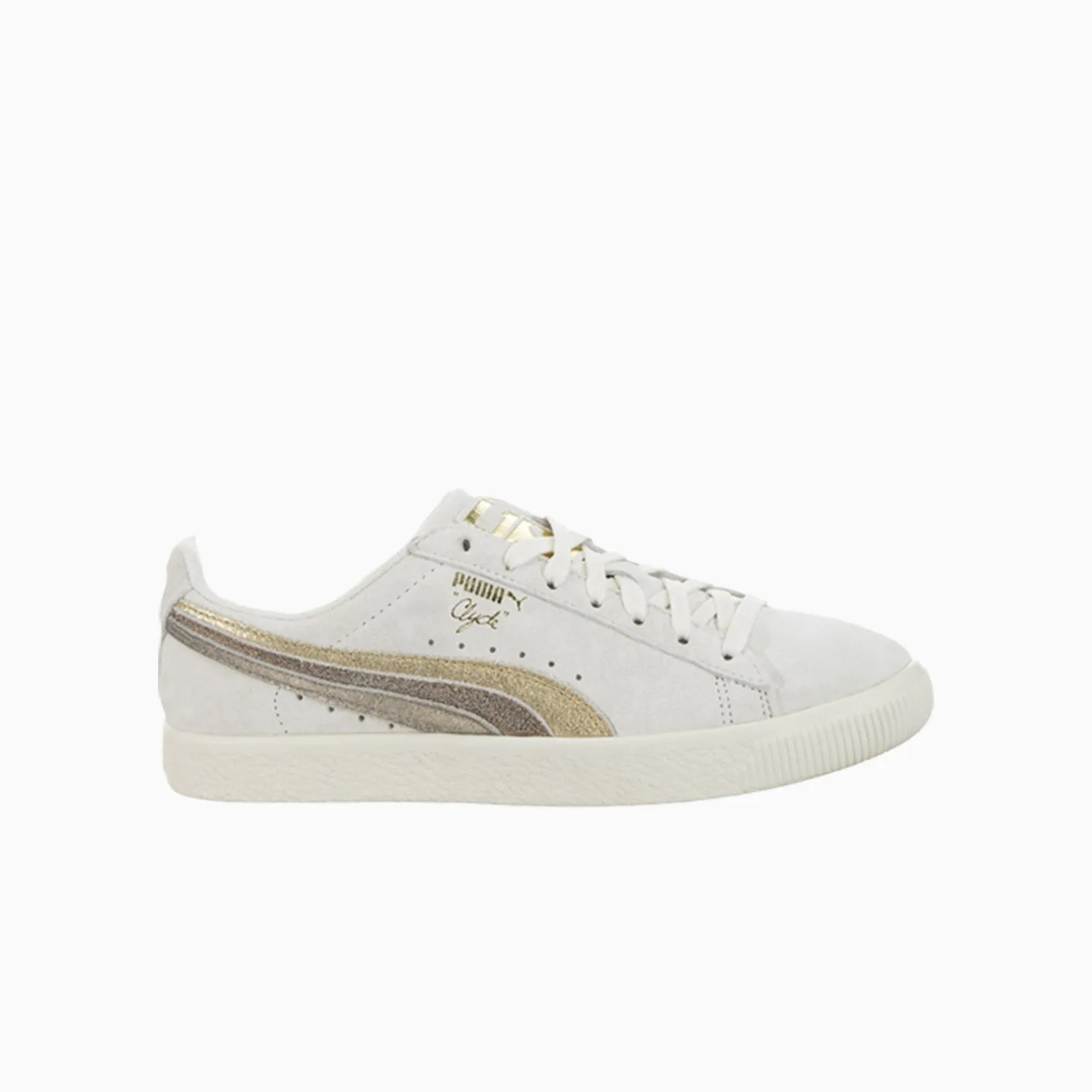 Women's  Clyde Metal Leather "Whisper White Gold Bronze"