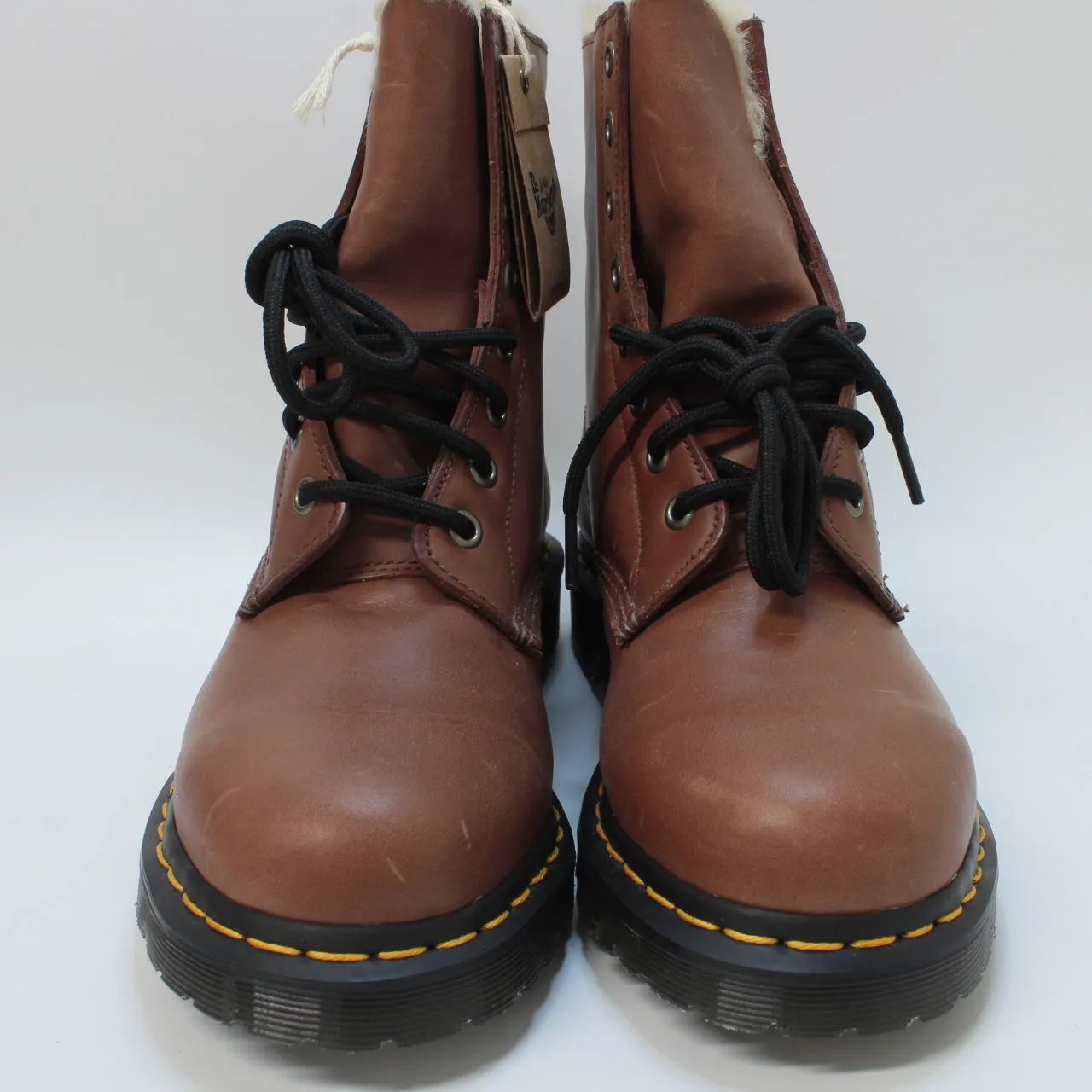 Womens Dr. Martens 1460 Serena 8 Eye Saddle Tan Farrier