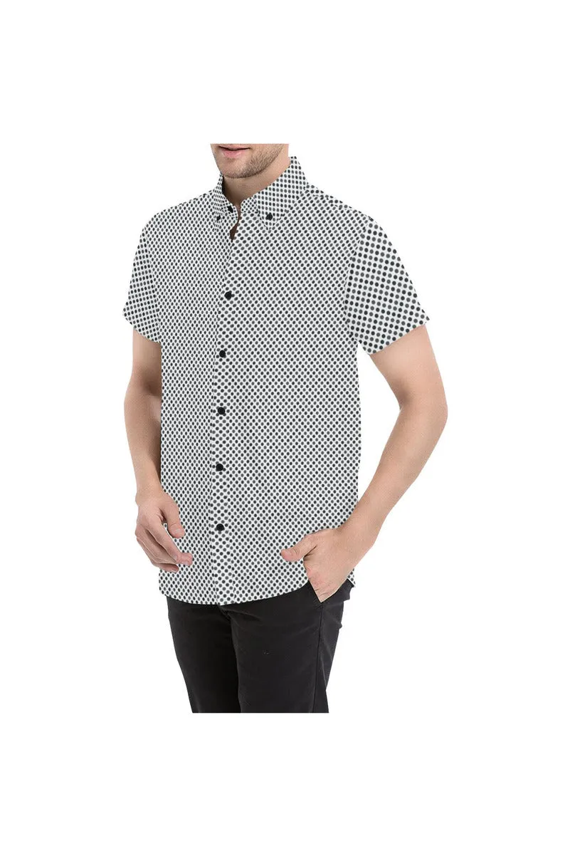 Zig Zag Dots Men's All Over Print Short Sleeve Shirt (Model T53)