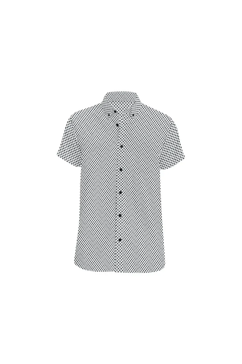 Zig Zag Dots Men's All Over Print Short Sleeve Shirt (Model T53)